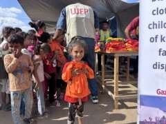 Abu Amir 16 7 25 Distribution de vetements enfants 6 couv IMG 4170 Témoignage d'Abu Amir, le 16 juillet 2025 – Distribution de vêtements d’été aux enfants des paysans du camp Al-Sumud