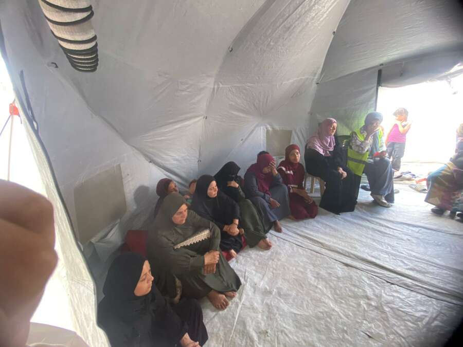 Abu Amir 225 atelier psy femmes nord de gaza IMG 3483 Témoignage d'Abu Amir, le 28 juin 2025 - « Notre voix, notre force : raconter les récits de résilience et construire une communauté solidaire ».