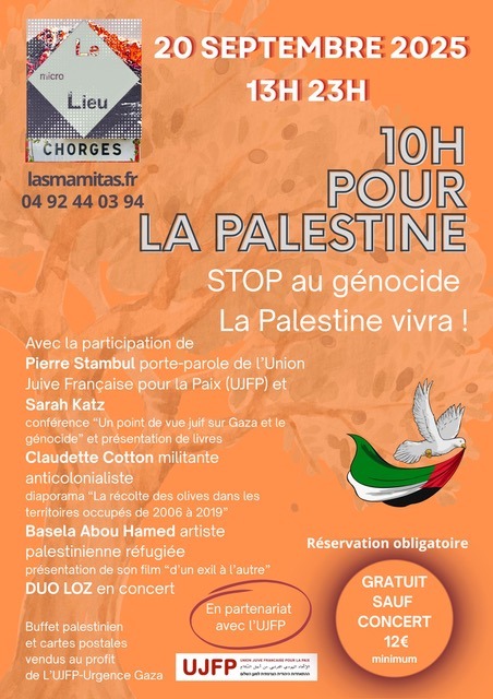 10h pour la Palestine. Chorges