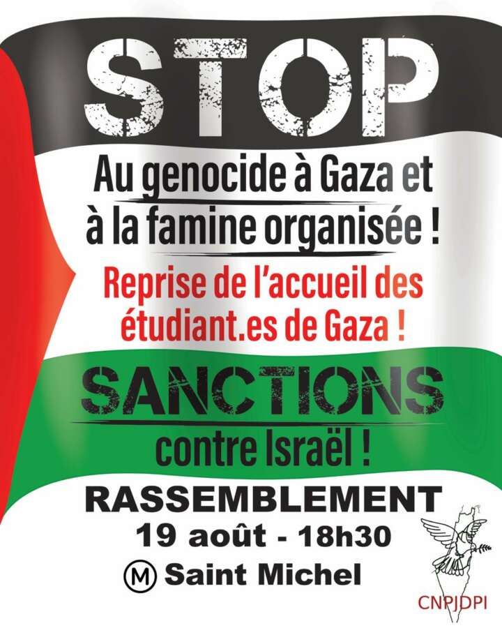 stop genocide À Paris (5ème), rassemblement stop génocide !