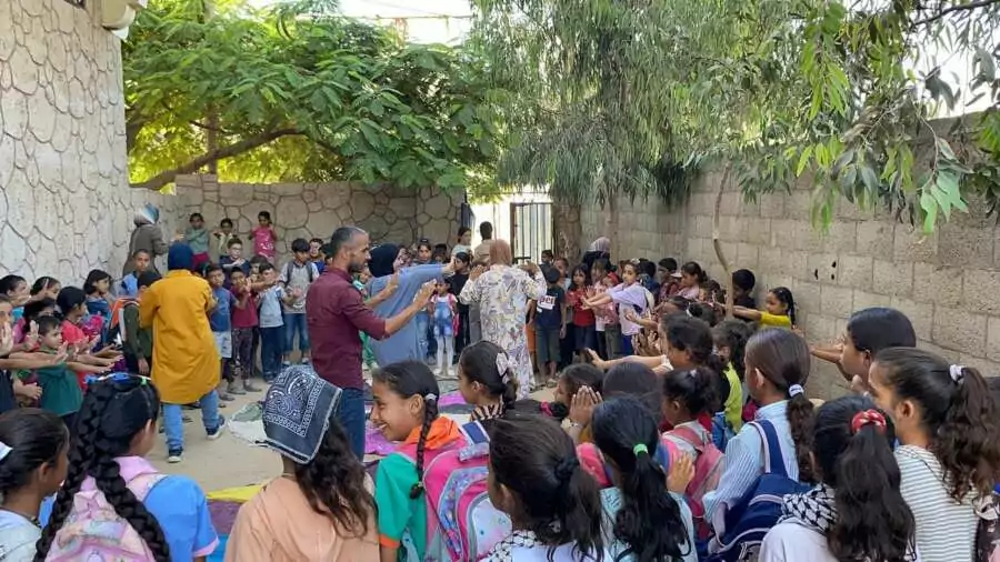 Témoignage d'Abu Amir le 14 septembre 2025 - Rapport élargi sur la réalité de l’éducation à Gaza et l’importance des centres éducatifs affiliés à l’UJFP 3 Abu Amir 12 9 25 Prijet educatif First steps 3 IMG 0294 Témoignage d'Abu Amir le 14 septembre 2025 - Rapport élargi sur la réalité de l’éducation à Gaza et l’importance des centres éducatifs affiliés à l’UJFP