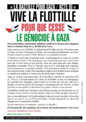 Bastille Acte III 26.09.2024 3 Couleur À Paris, la Bastille pour Gaza - Soutien à la Flottille