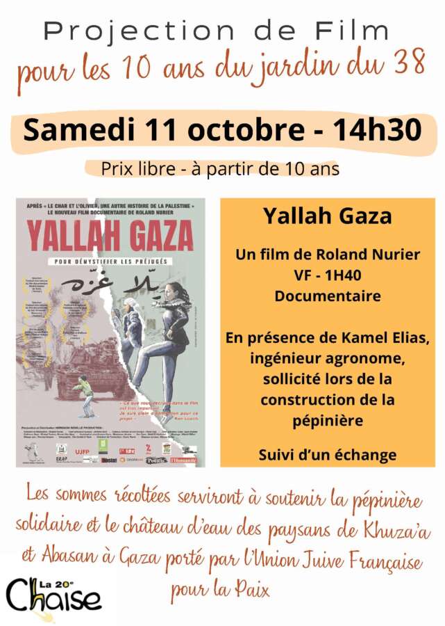 11 10 25 Paris 11 Page 2 À Paris (20ème), hommage à Gaza et projection-débat du film Yallah Gaza