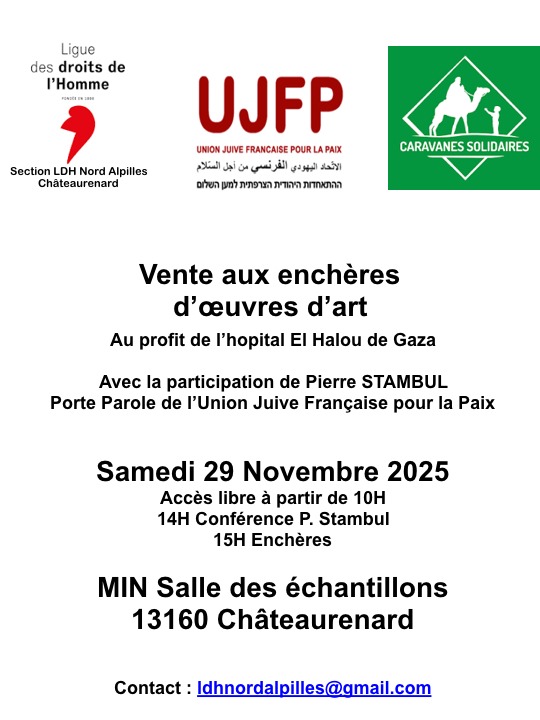 Affiche 29 Novembre À Châteaurenard (13), conférence-débat de Pierre Stambul