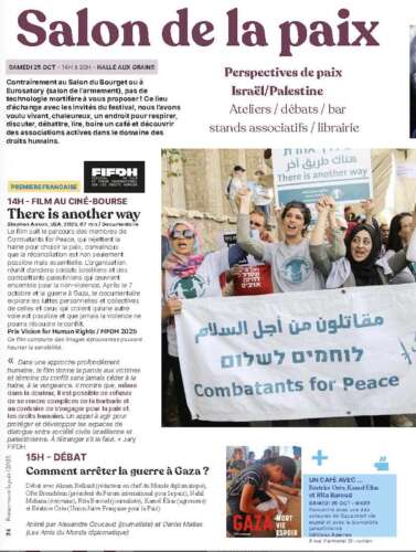 Flyer 25 10 25 OK p1 À Saint Junien (87), présentation du livre "Gaza, Mort, Vie Espoir" et participation de l'UJFP à deux débats : "Comment arrêter la guerre à Gaza" et "Deux États, un État binational : quelle solution pour la paix ?"