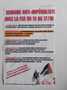 Flyer FSE 14 octobre À Limoges (87), conférence-débat sur la Palestine