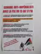Flyer FSE 14 octobre À Limoges (87), conférence-débat sur la Palestine