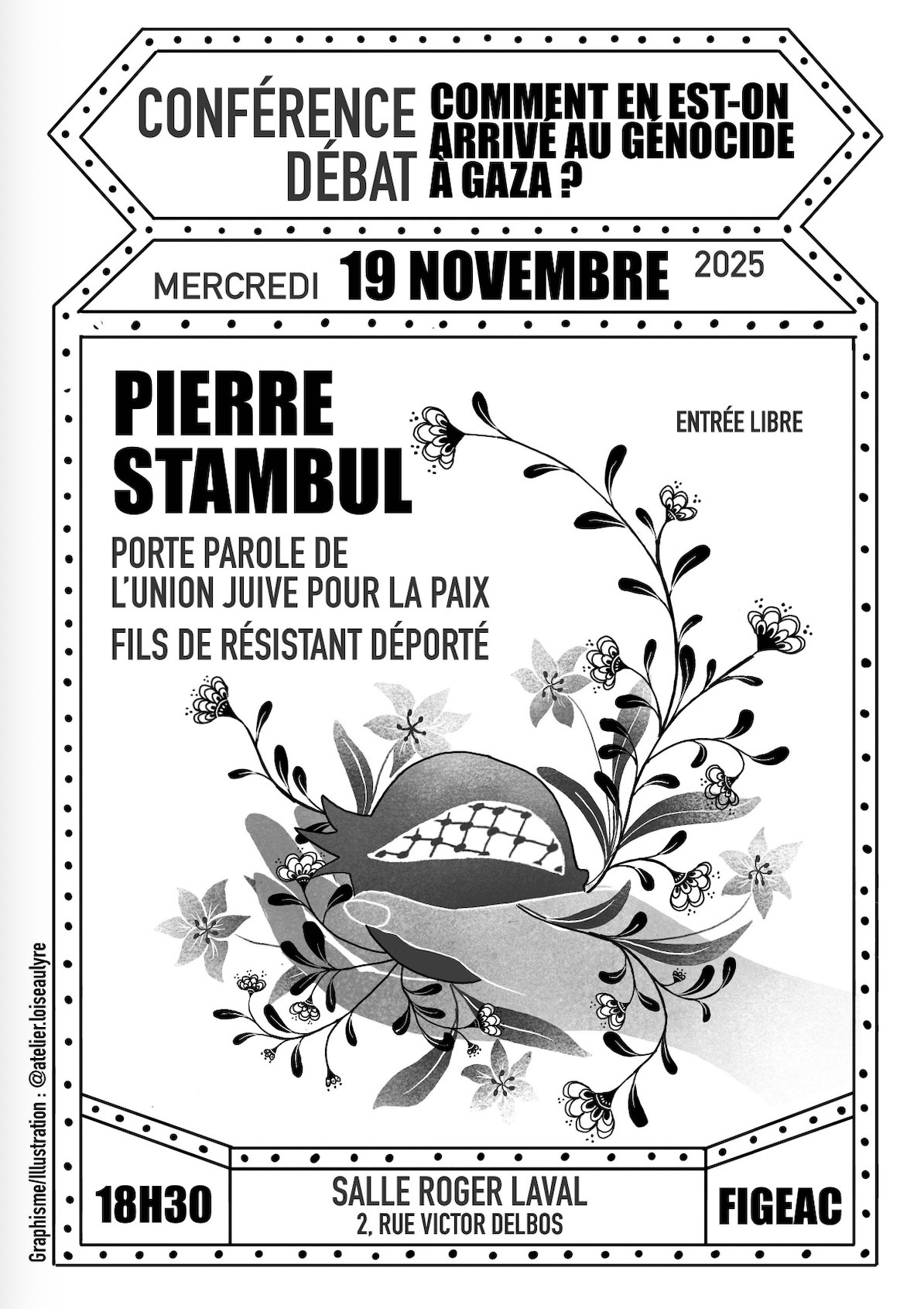 À Figeac (46) - Conférence-débat : Comment en est-on arrivé au génocide à Gaza 14 PS 19 11 25 1 À Figeac (46) - Conférence-débat : Comment en est-on arrivé au génocide à Gaza