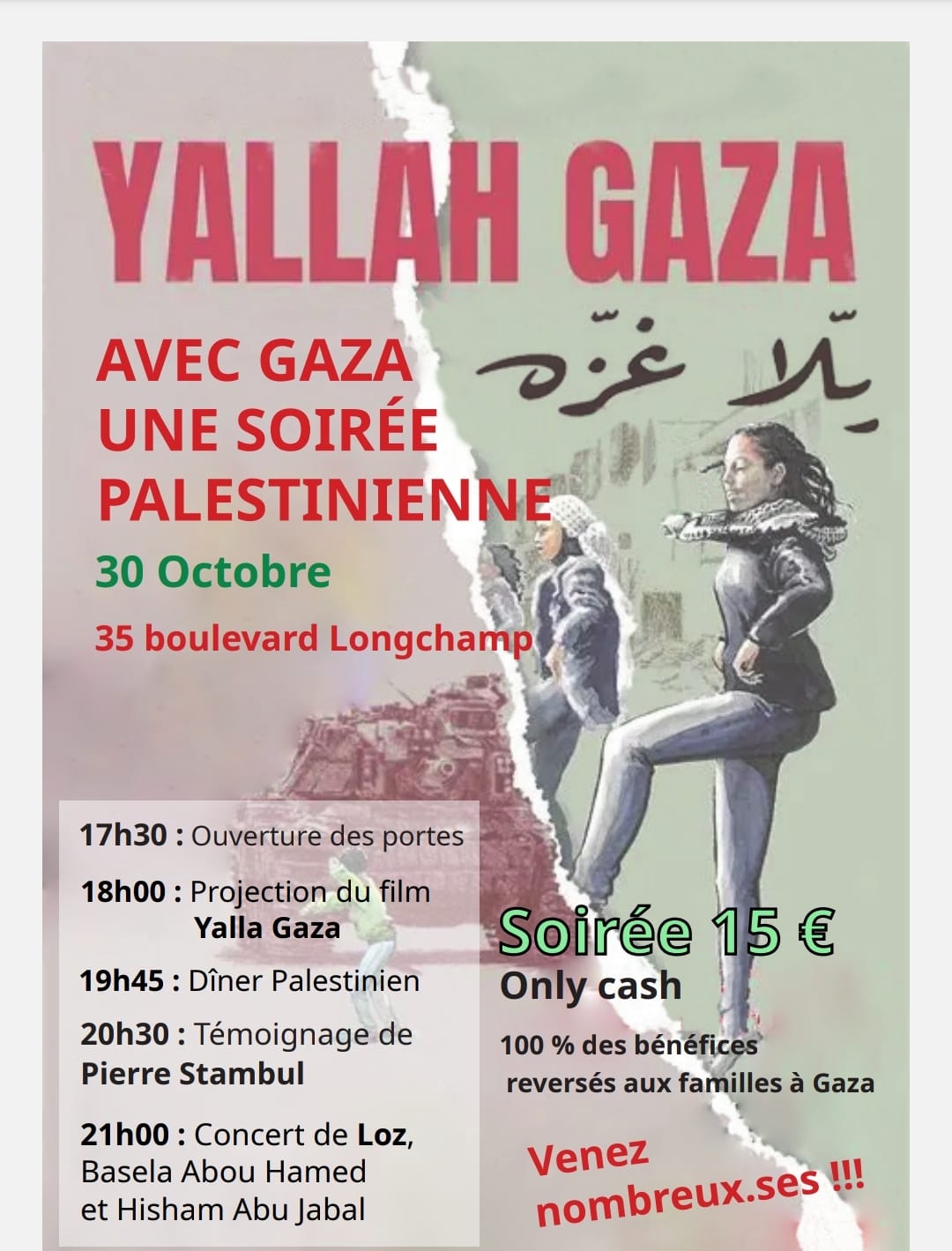 À Marseille (13), projection-débat de Yallah Gaza 12 PS 30 10 25 À Marseille (13), projection-débat de Yallah Gaza