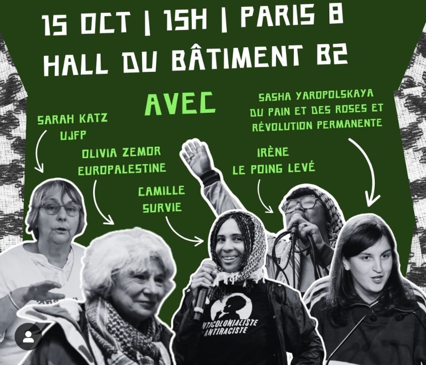 WhatsApp Image 2025 10 14 a 14.08.03 a2c10df4 À Saint-Denis (93), table ronde : "Après deux ans de génocide, quelle stratégie pour la Palestine ?"