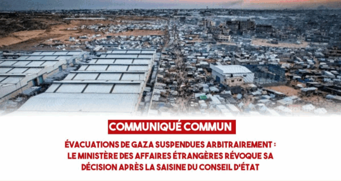 evacua Évacuations de Gaza suspendues arbitrairement : le ministère des Affaires Étrangères révoque sa décision après la saisine du Conseil d’État