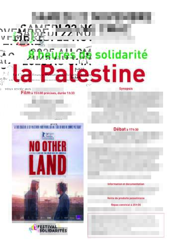 À Gentilly (94), 8 heures pour la Palestine 5 22 11 25 Gentilly À Gentilly (94), 8 heures pour la Palestine