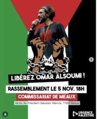 flyer Meaux À Meaux (77), rassemblement de soutien à Omar Alsoumi