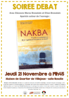À Rennes, soirée-débat avec Eléonore Merza Bronstein et Eitan Bronstein Aparicio autour de l’ouvrage : « Nakba , pour la reconnaissance de la tragédie palestinienne en Israël »