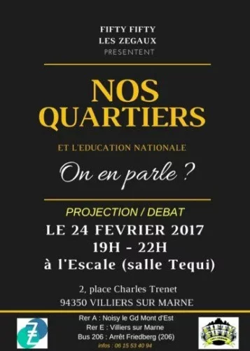 nos quartiers jpg Un débat sur l'école à l'Escale, Villiers-sur-Marne