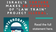 law train D’éminents experts juridiques confirment que le palmarès d’Israël sur le plan de la torture rend illégal le financement par l’UE du projet « LAW TRAIN »