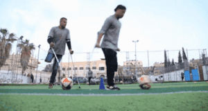 footballeur paca L'UJFP PACA a envoyé un message de bienvenue à l'équipe des footballeurs amputés de Gaza qui sera lu lors des matchs de Martigues et Gardanne