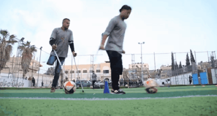 footballeur paca L'UJFP PACA a envoyé un message de bienvenue à l'équipe des footballeurs amputés de Gaza qui sera lu lors des matchs de Martigues et Gardanne