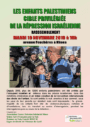 enfantspalnimes À Nïmes, rassemblement de solidarité avec les enfants palestiniens