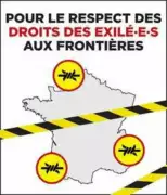 carte de la france - droits des exilé-e-s