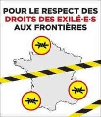 carte de la france - droits des exilé-e-s