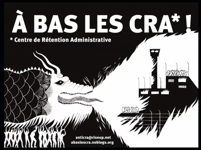 a bas les cra jpg “Soi-disant la France, les droits de l’homme, nous on les a pas vus.” //