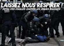 laissez nous respirer Pour le droit d’exprimer notre indignation "LAISSEZ-NOUS RESPIRER !"