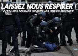 laissez nous respirer Pour le droit d’exprimer notre indignation "LAISSEZ-NOUS RESPIRER !"