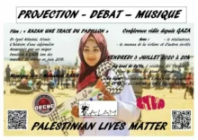 nanterre debat 3juillet jpg À Nanterre (92) le vendredi 3 juillet 2020, hommage à Razan El Najjar