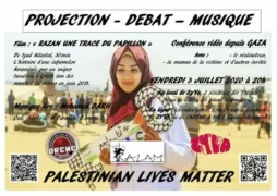 nanterre debat 3juillet jpg À Nanterre (92) le vendredi 3 juillet 2020, hommage à Razan El Najjar