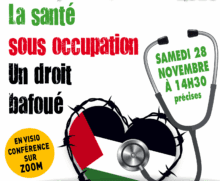 lasantesous Huit Heures pour la Palestine 2020 - en visioconférence samedi 28 novembre 14h30