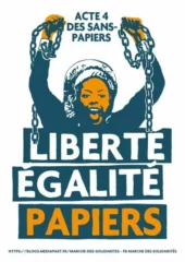 affichea3 acte4 03 jpg À Paris le 21 août place de la République : "Sans papiers et zapatistes, ya basta !"