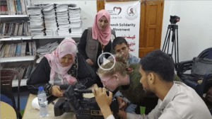 Gazaformation Vidéo de fin du cours "former de grands professionnels des médias parmi les personnes handicapées".