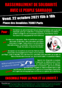 rassemblement so 22102021 Rassemblement de solidarité avec le peuple sahraoui