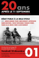 Affiche Houria corrigei 2 jpg À Saint-Denis (93), débat public : "Guerre permanente ou paix révolutionnaire ?"