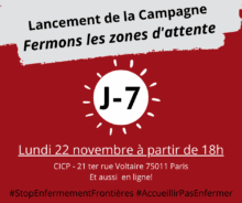 anafe À Paris et en ligne, soirée de lancement de la campagne "Fermons les zones d'attente"