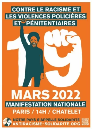 affiche 19 mars 731x1024 1 jpg CONTRE LE RACISME, LES VIOLENCES POLICIÈRES ET PÉNITENTIAIRES !