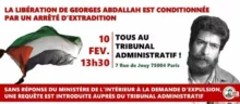 rassemblement 10 février GIA jpg Rassemblement à Paris en soutien à Georges Abdallah