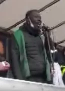 sydicaliste jpg Intervention de Dembele Aboubacar au début de la manifestation syndicale du 27 janvier