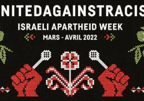 IAW 2022 Enregistrement de la conférence-débat sur le thème « Amnesty International publie un rapport sur l’apartheid israélien : quelles conséquences et quelles solidarités pour les Palestinien.nes »