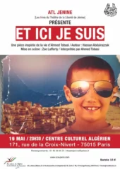 À Paris (15ème), spectacle du Freedom Theatre "Et ici je suis" 5 2022 04 27 ahia afficheatl cca jpg À Paris (15ème), spectacle du Freedom Theatre "Et ici je suis"