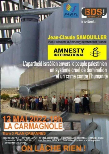 AmnestyMontpellier jpg Quand la mairie de Montpellier veut censurer Amnesty International