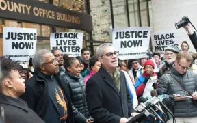 Black lives matter synagogue jpeg Une synagogue de Chicago adopte l’antisionisme comme « valeur fondamentale »