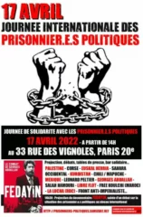 PP17avril2022 002 jpg À Paris (20ème), journée de mobilisation en solidarité avec les prisonniers palestiniens
