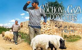 cochon À Bérat (31), Projection du film "Le cochon de Gaza" suivie d'une causerie avec André Rosevègue