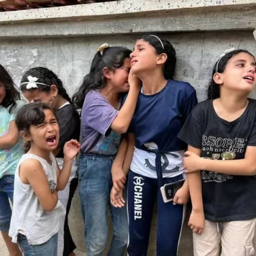 enfants Gaza jpg À Clermont-Ferrand (63), rassemblement de solidarité avec la population de Gaza