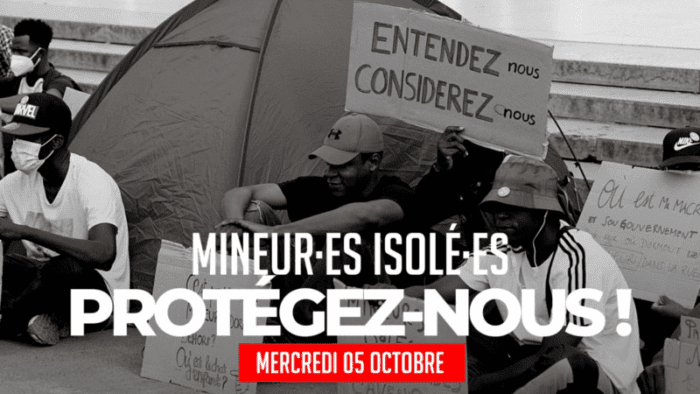 Appel pour les mineurs isolés MINEURES ET MINEURS EN DANGER À LA RUE, IL EST URGENT DE LES PROTÉGER !