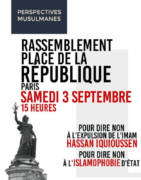 republiqueimam À Paris, rassemblement pour dire non à l'expulsion de l'iman Hassan Iquioussen et à l'islamophobie d'État