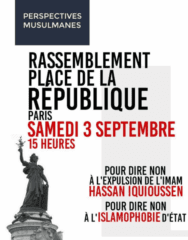 republiqueimam À Paris, rassemblement pour dire non à l'expulsion de l'iman Hassan Iquioussen et à l'islamophobie d'État