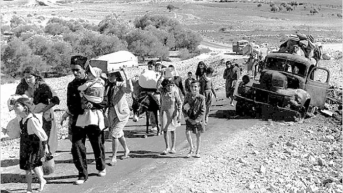 Palestinian refugees nakba 768x432 1 jpeg 75 ans aprés la Nakba (catastrophe) de 1948 - Soutien au Peuple Palestinien en lutte pour ses droits